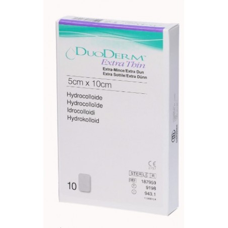 Convatec Italia Medicazione Con Idrocolloidi Sterile Duoderm Extra Sottile 10x5cm 10 Pezzi