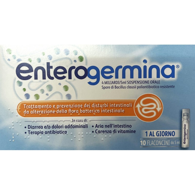 Opella  Enterogermina  4 Miliardi 5 Ml Sospensione Orale 10 flaconcini