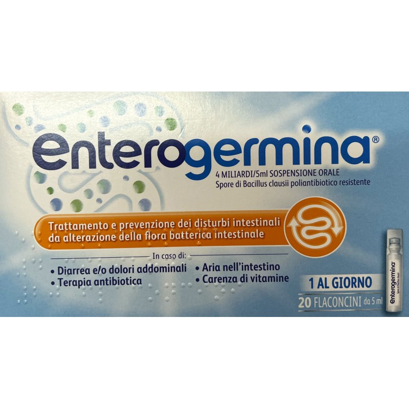 Opella Enterogermina  4 Miliardi 5 Ml Sospensione Orale 20 flaconcini