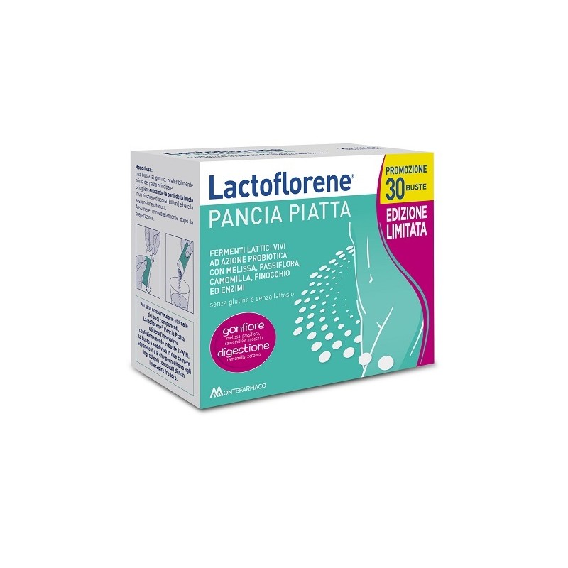 Montefarmaco Otc Lactoflorene Pancia Piatta Special Pack 30 Bustine