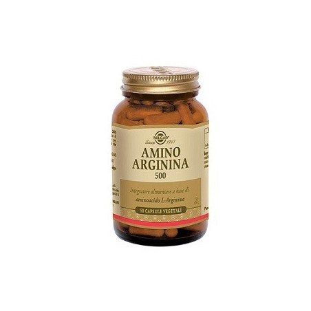 Solgar Amino Arginina 500 50 Capsule Vegetali