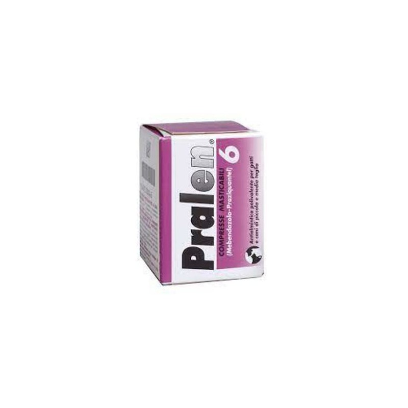 Pralen 240 Mg/20 Mg 6 Compresse Masticabili Per Gatti E Cani Di Piccola E Media Taglia