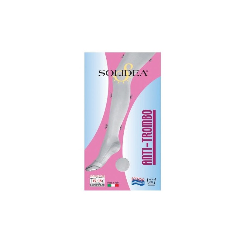 Solidea By Calzificio Pinelli Anti-trombo Extra Extra Large Calza Bianco Xxxl3