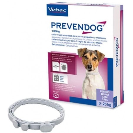 Vetpharma Animal Health S. L. Prevendog 1.056 G 2 Collari Medicato Per Cani Di Taglia Da Piccola A Media