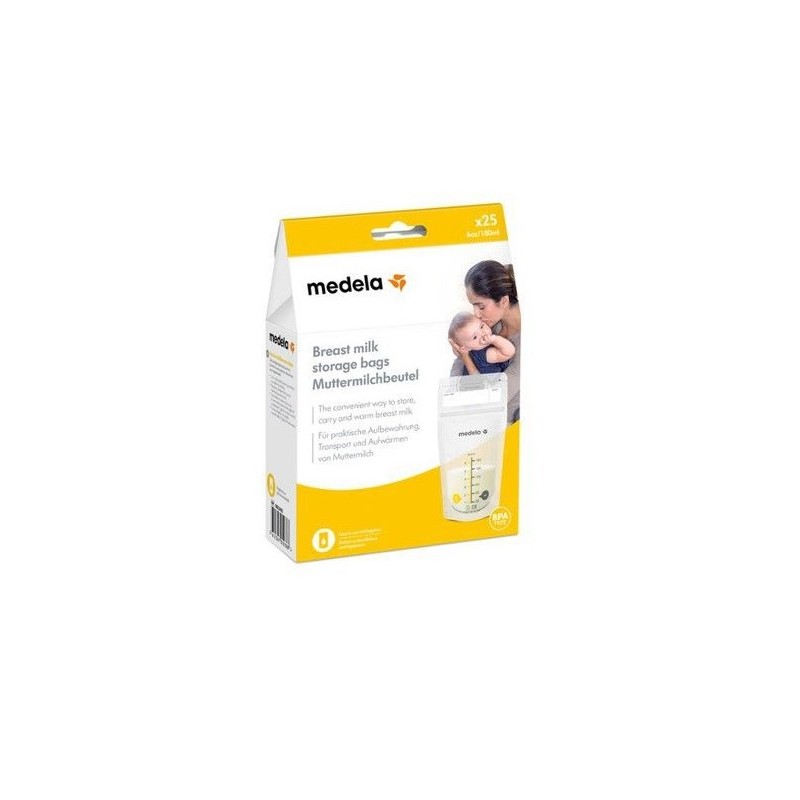 Medela Italia Storage Bags Sacca Per La Conservazione Del Latte Materno 25 Pezzi