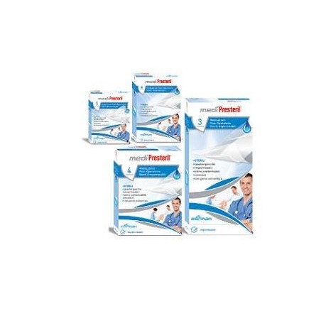 Corman Medicazione Post Operatoria Medipresteril Impermeabile 7,5x10cm 4 Pezzi