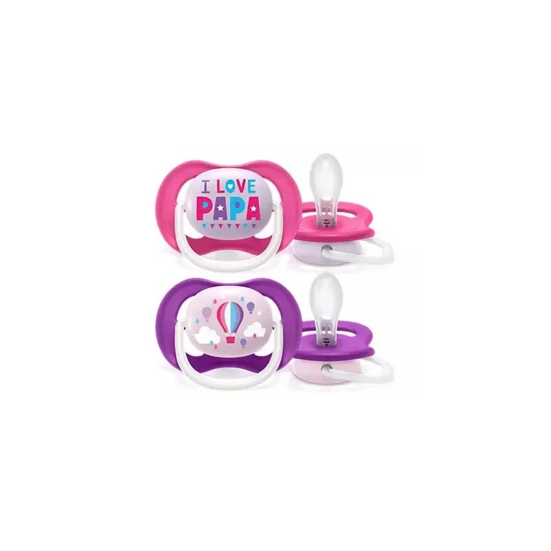 Philips Avent Ultra Air Succhietto Papa/balloon Femmina 6-18 Mesi 2 Pezzi