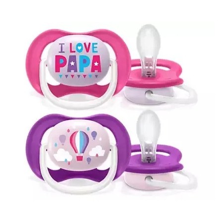 Philips Avent Ultra Air Succhietto Papa/balloon Femmina 6-18 Mesi 2 Pezzi