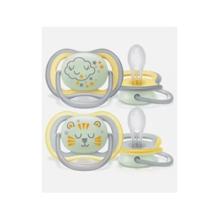 Philips Avent 2 Succhietti Ultra Air 18 Mesi + Neutro Deco