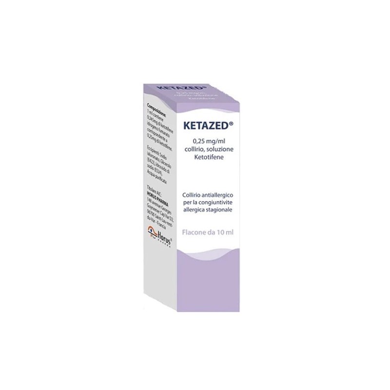 Horus Pharma Ketazed 0,25 Mg/ml, Collirio, Soluzione Ketotifene