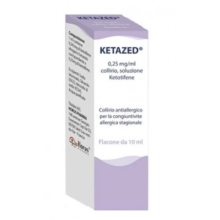 Horus Pharma Ketazed 0,25 Mg/ml, Collirio, Soluzione Ketotifene