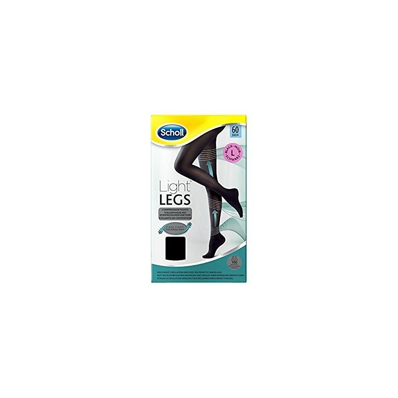 Scholl Lightlegs Collant 60 Denari Taglia L - 1 Paio Colore Nero