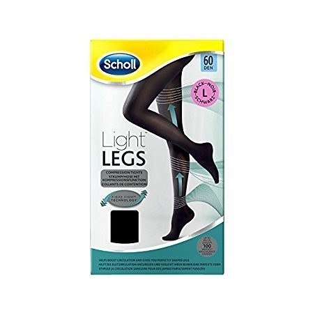 Scholl Lightlegs Collant 60 Denari Taglia L - 1 Paio Colore Nero