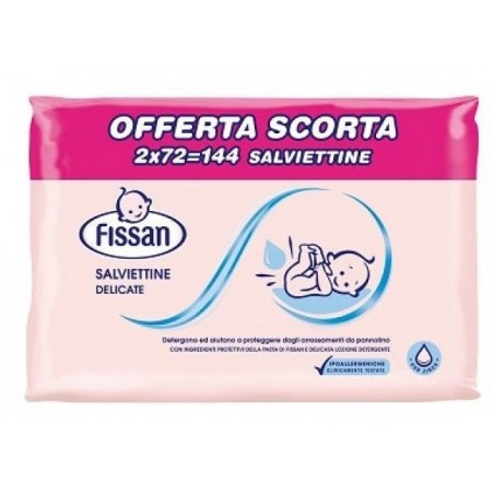 Fissan Salviettine Delicate Bipack 65 Pezzi