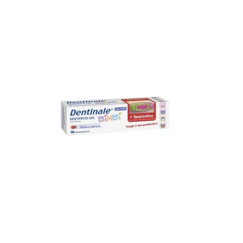 Montefarmaco Otc Dentinale Dentifricio Fluor + Spazzolino Bimbi 0-6 Anni