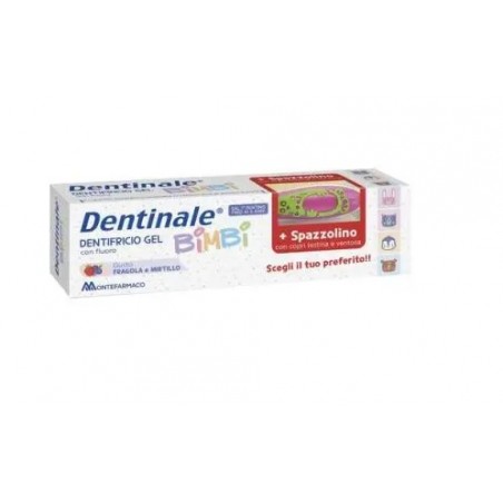 Montefarmaco Otc Dentinale Dentifricio Fluor + Spazzolino Bimbi 0-6 Anni