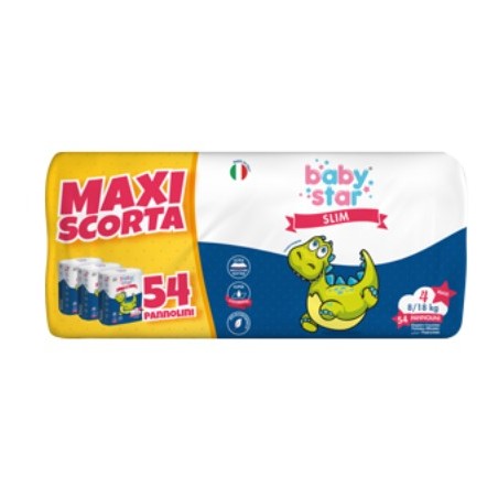 Farvima Medicinali Pannolini Babystar Slim Maxiscorta Taglia 4 54 Pezzi