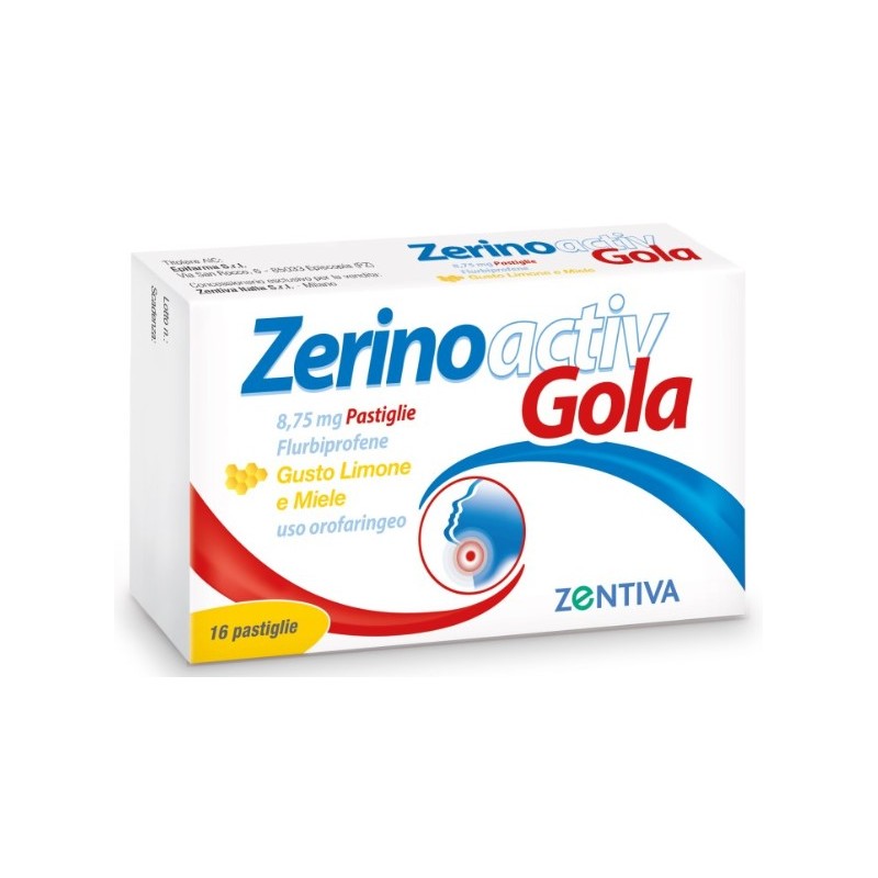 Epifarma Zerinoactiv Gola 8,75 Mg Pastiglie Gusto Limone E Miele Flurbiprofene