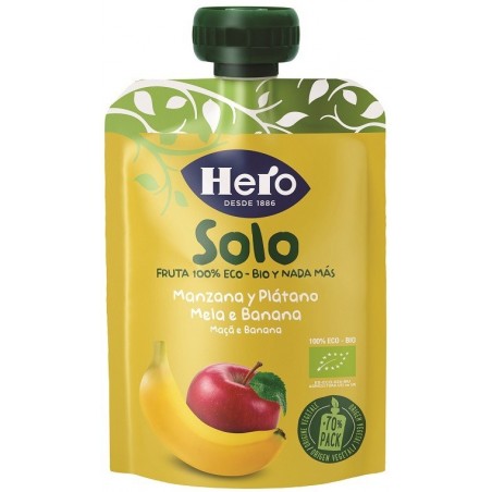 Fater Hero Solo Frutta Frullata 100% Bio Mela/banana 100 G