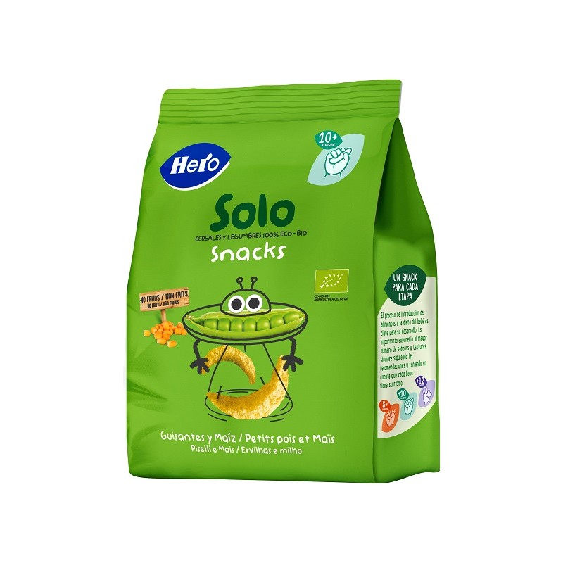 Fater Hero Solo Snack Piselli E Mais 100% Bio 40 G