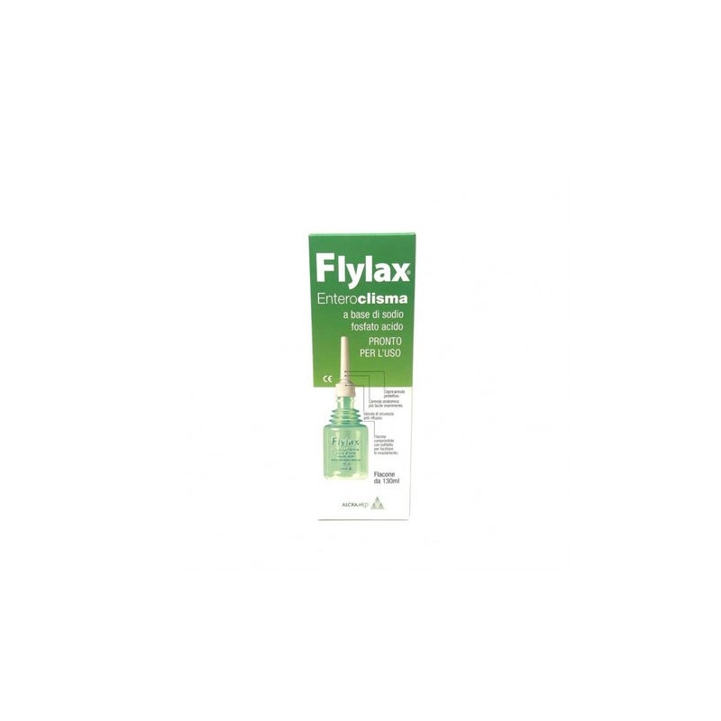 Flylax Enteroclisma per uso rettale con Sodio Fosfato 130 ml