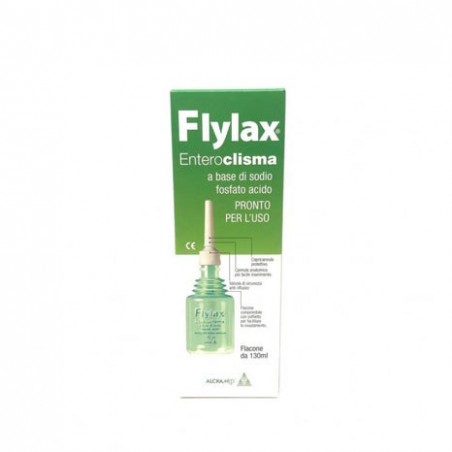 Flylax Enteroclisma per uso rettale con Sodio Fosfato 130 ml