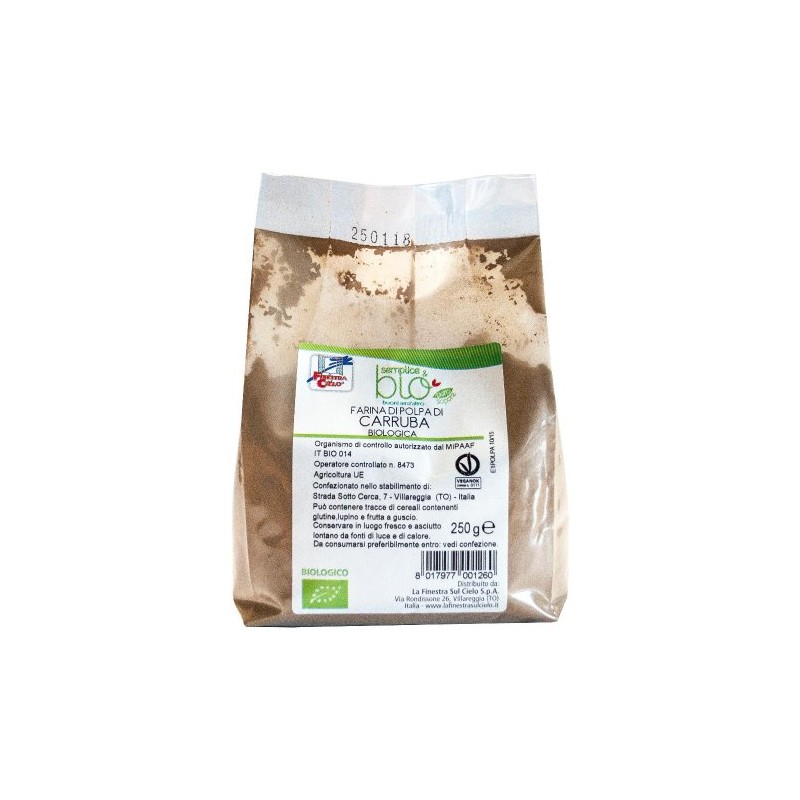 Biotobio Polpa Di Carruba Farina bio 250 g