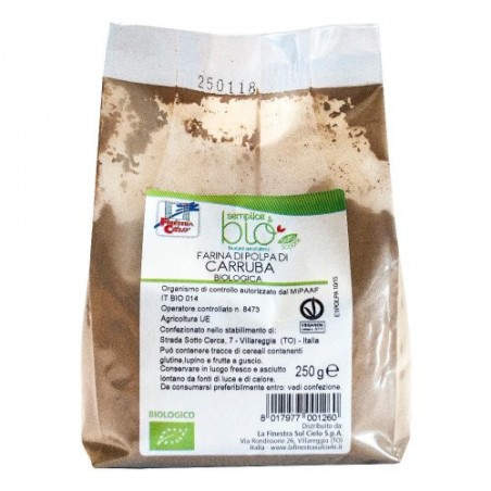 Biotobio Polpa Di Carruba Farina bio 250 g