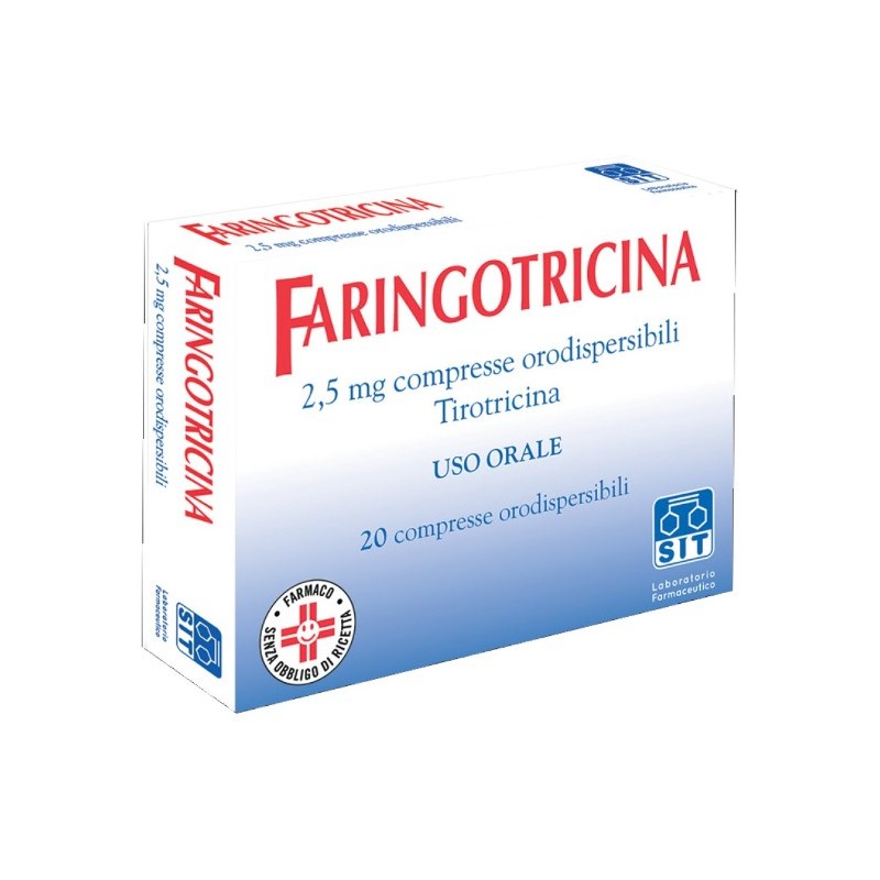 Sit Laboratorio Farmac. Faringotricina 2,5 Mg Compresse Orodispersibili Tirotricina