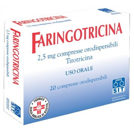 Sit Laboratorio Farmac. Faringotricina 2,5 Mg Compresse Orodispersibili Tirotricina