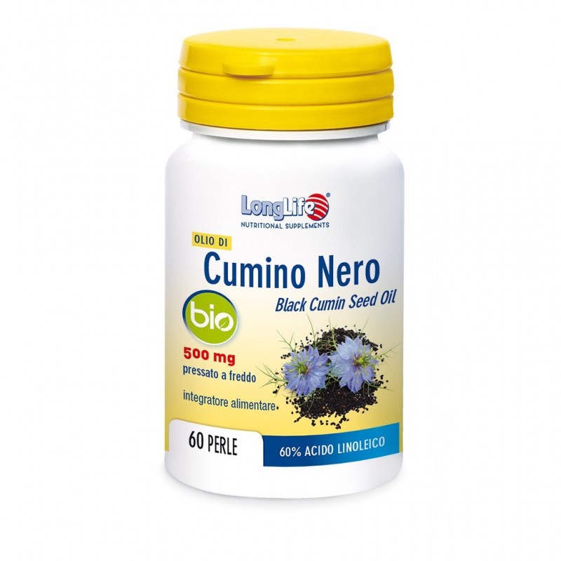 Longlife Olio Di Cumino Nero Bio 60 Perle