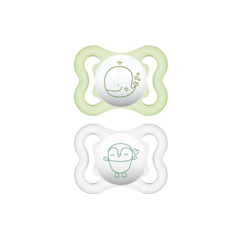 Bamed Baby Italia Mam Air Succhietto 2-6 Mesi Silicone Doppio Neutro