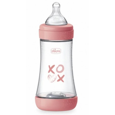 Chicco Biberon P5 240ml Med Silicone Girl