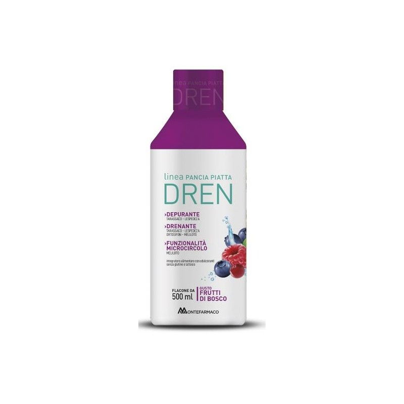 Montefarmaco Pancia Piatta Dren 500 Ml Frutti Di Bosco