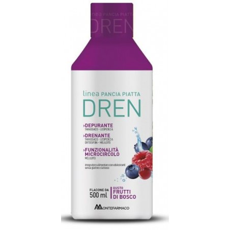 Montefarmaco Pancia Piatta Dren 500 Ml Frutti Di Bosco