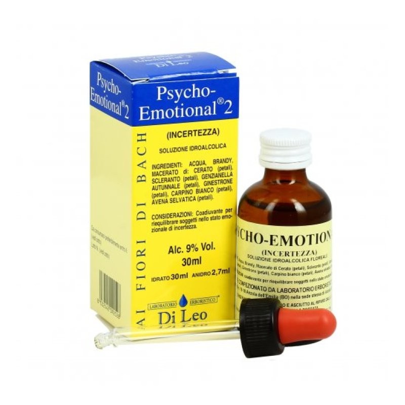 Laboratorio Erboristico Di Leo Psycho Emotional 2 Fiori di Bach per incertezza emozionale 30 ml