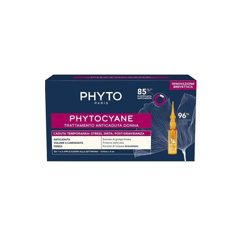 Phytocyane Fiale Donna Cadura Temporanea 12 Fiale Da 5 Ml