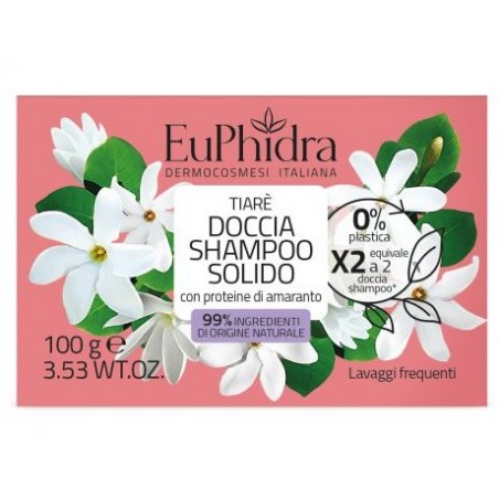 Zeta Farmaceutici Euphidra Doccia Shampoo Solido Tiare' 100 G