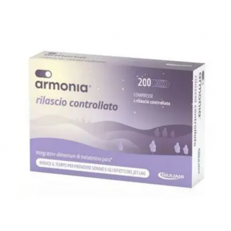 Armonia Melatonina Rilascio Controllato Integratore per il sonno 200 Compresse