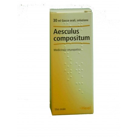 Flacone da 30 ml di Aesculus Hippocastanum Compositum della Guna