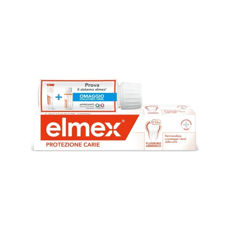 Colgate-palmolive Commerc. Elmex Protezione Carie Dentifricio 75 Ml + Collutorio 100 Ml