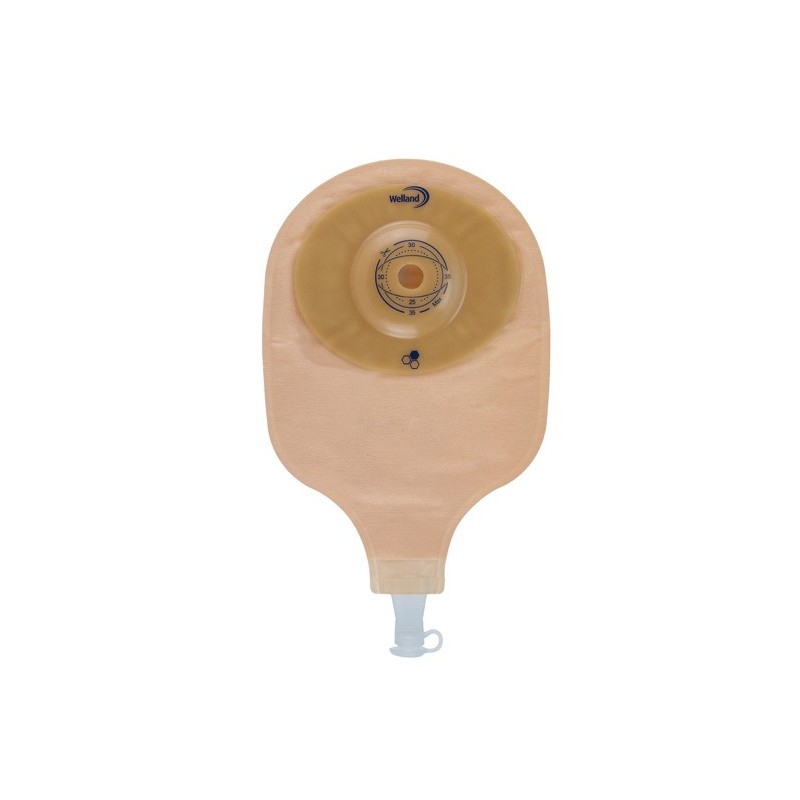 Teleflex Medical Sacca Per Urostomia Trasparente Ritagliabile Aurum Profile Uro Midi Diametro 13-25 Mm Inizio Convessita' 25 Mm 