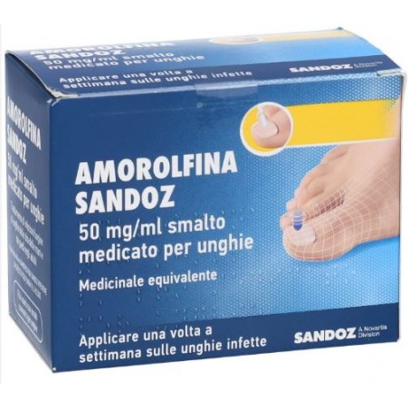 Amorolfina Sandoz 50 Mg/ml Smalto Medicato Per Unghie Medicinale Equivalente