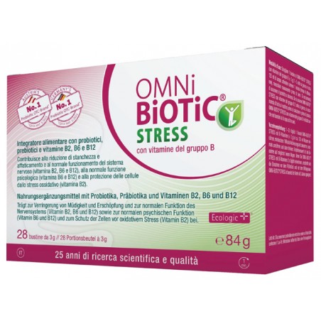 Institut Allergosan Omni Biotic Stress Vitamine Gruppo B 28 Bustine Da 3 G