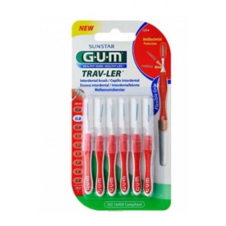 Sunstar Italiana Gum Trav-ler 0,8 Scovolino Promo 4 + 2 Pezzi