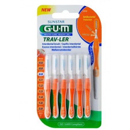 Sunstar Italiana Gum Trav-ler 0,9 Scovolino Promo 4 + 2 Pezzi