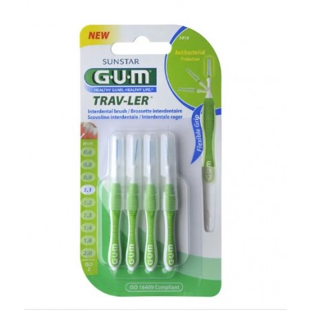 Sunstar Italiana Gum Trav-ler 1,1 Scovolino Promo 4 + 2 Pezzi