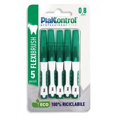 Ideco Plakkontrol Flexibrush Scovolini Interdentali 0,8 5 Pezzi