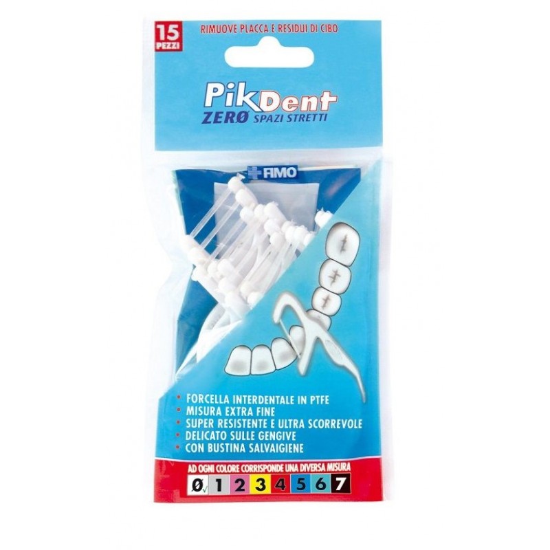 Fimo Pikdent Zero Spazi Stretti 15 Forcelle Interdentali