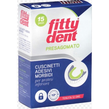 Ideco Fittydent Comfort Presagomato Cuscinetti Adesivi 15 Pezzi